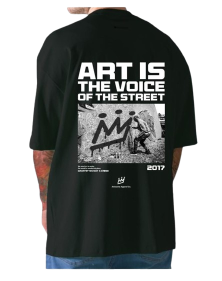 Remera King of Art Urban Shirt Negro 701B3