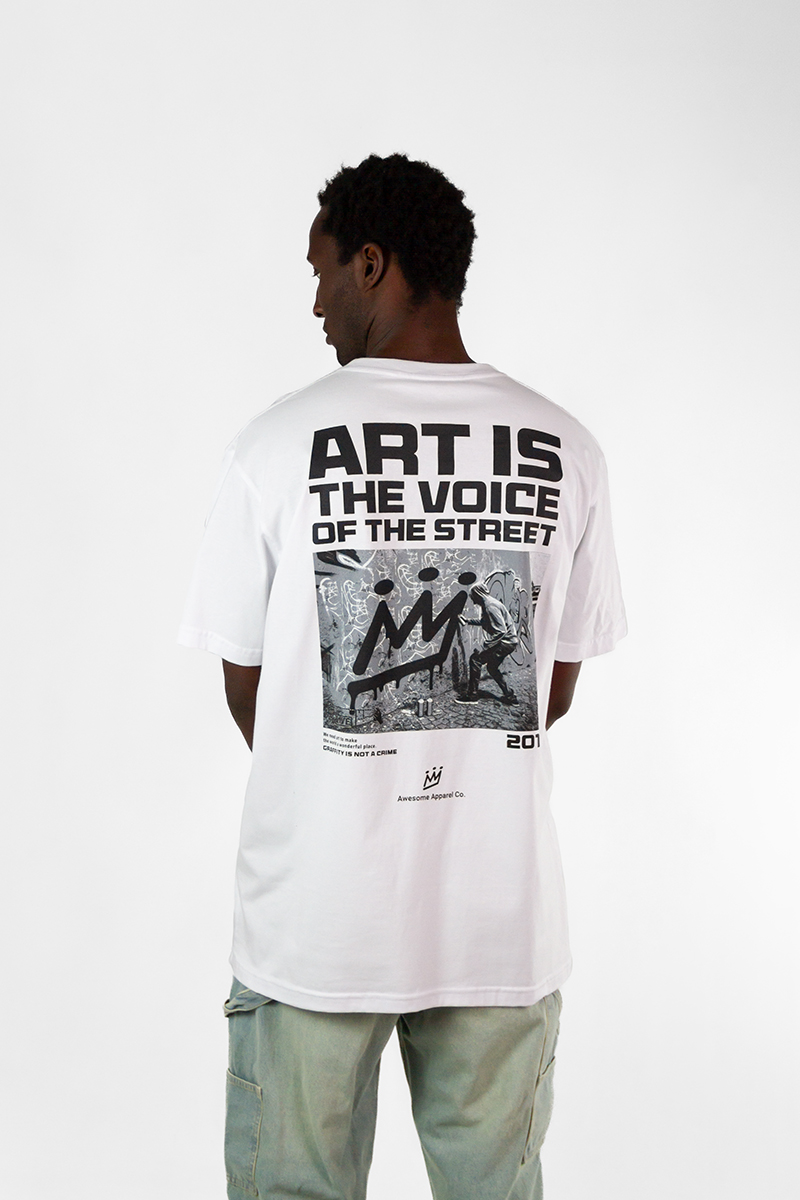 Remera King Of Art Urban Blanco