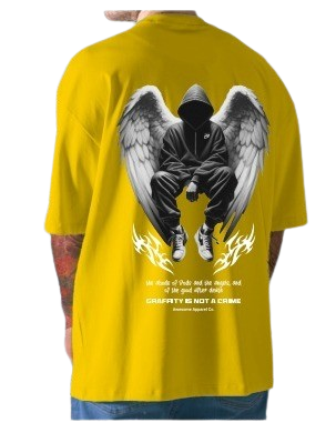 Remera King of Art Urban Shirt Amarillo 7J8H1