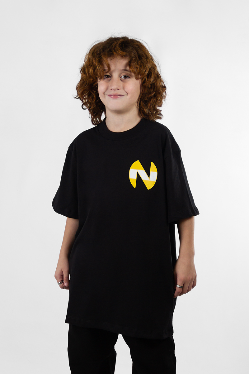 Remera Ocn Kids Tributo Oversize Negro 7015L