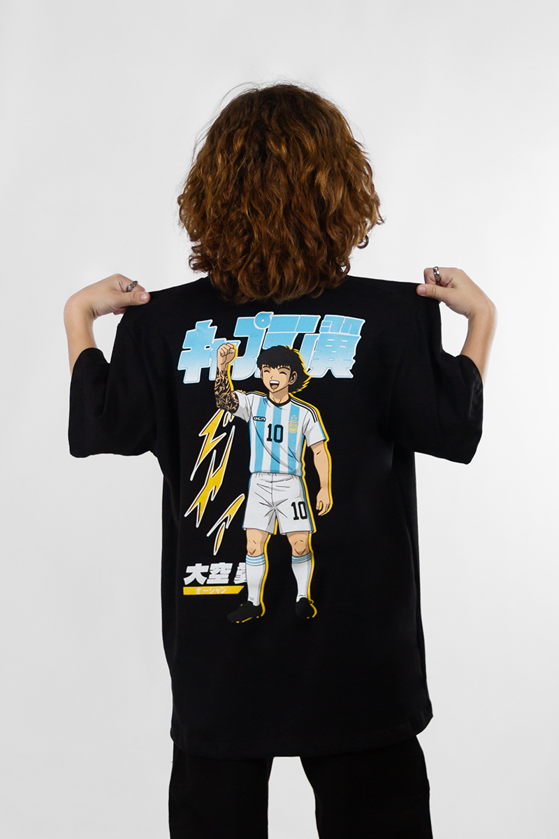 Remera Ocn Kids Tributo Oversize Negro 7015L