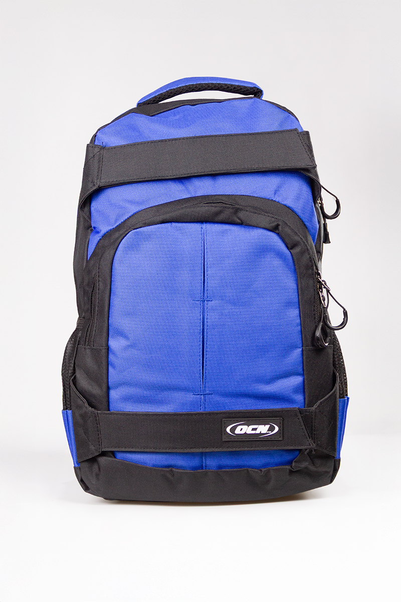 Mochila Ocn Porta Skate Azul