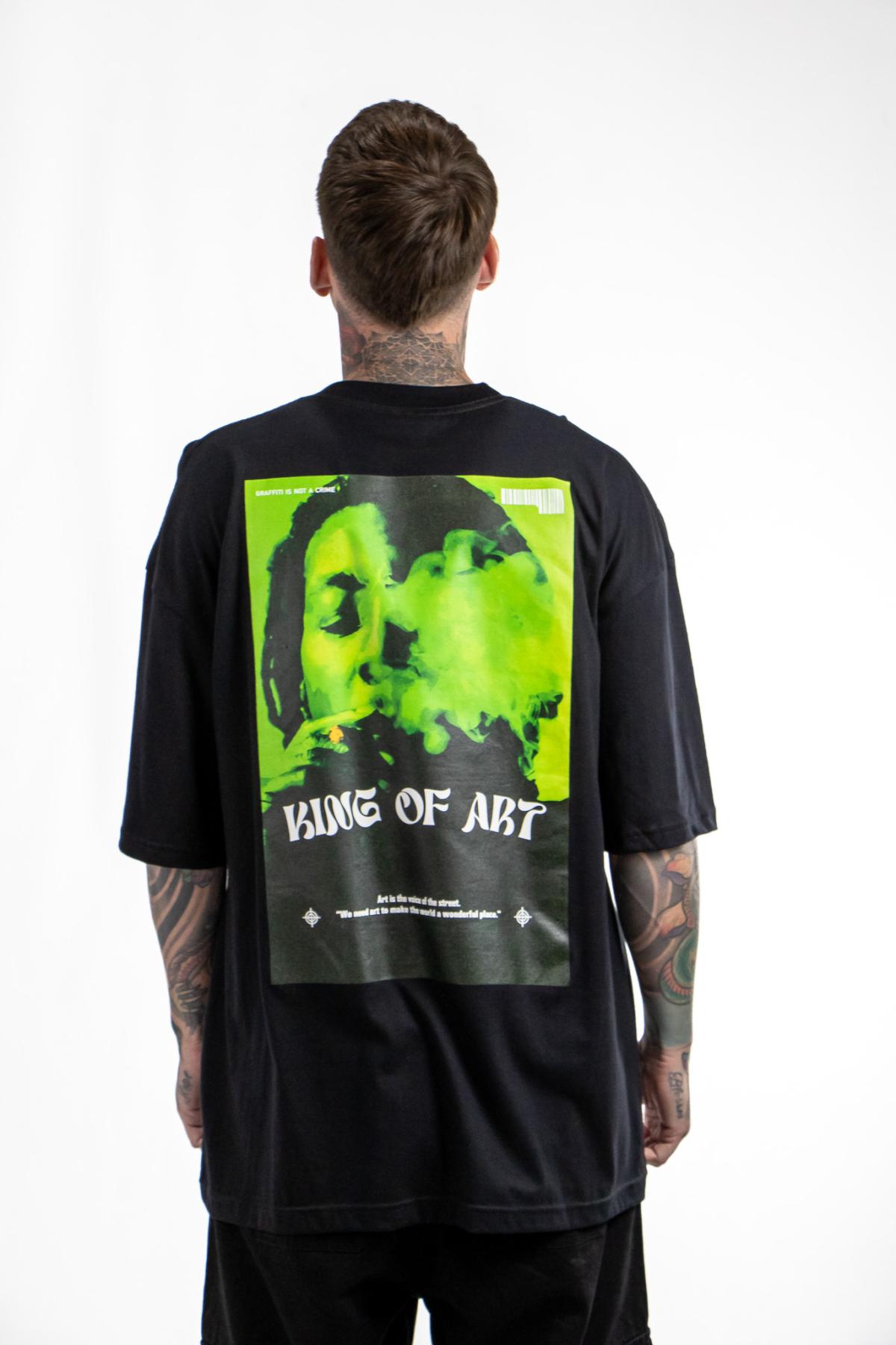Remera King of Art Reclaim Negro 6014A