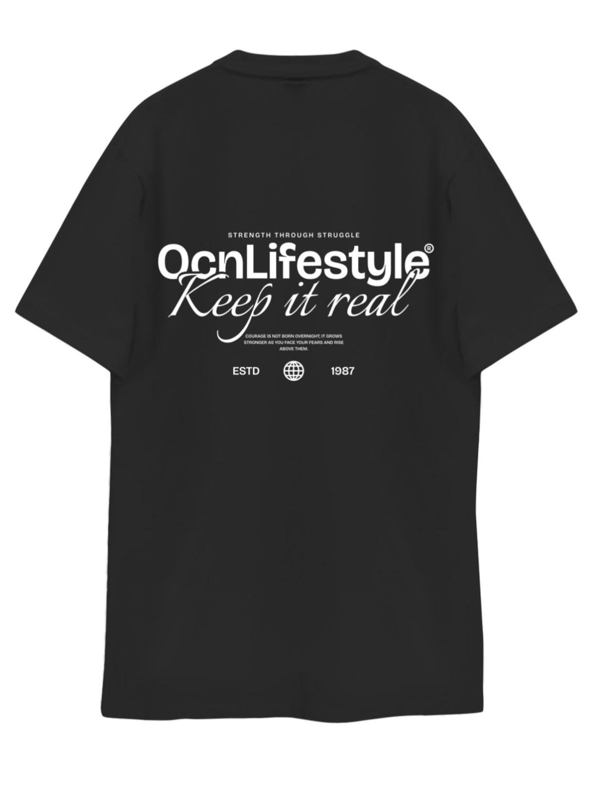 Remera Ocn Hombre Premium Negro 701G6 Regular