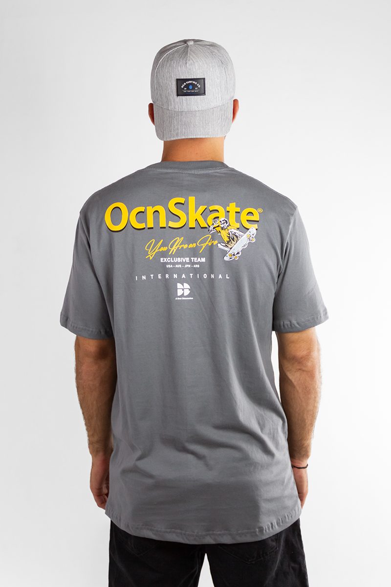 Remera Ocn Hombre Premium Gris  N7