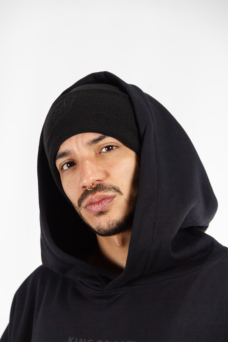 Gorro King Of Art Bord Large Negro 601