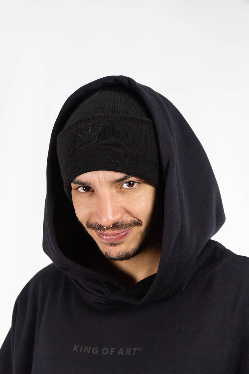 Gorro King Of Art Bord Large Negro 601