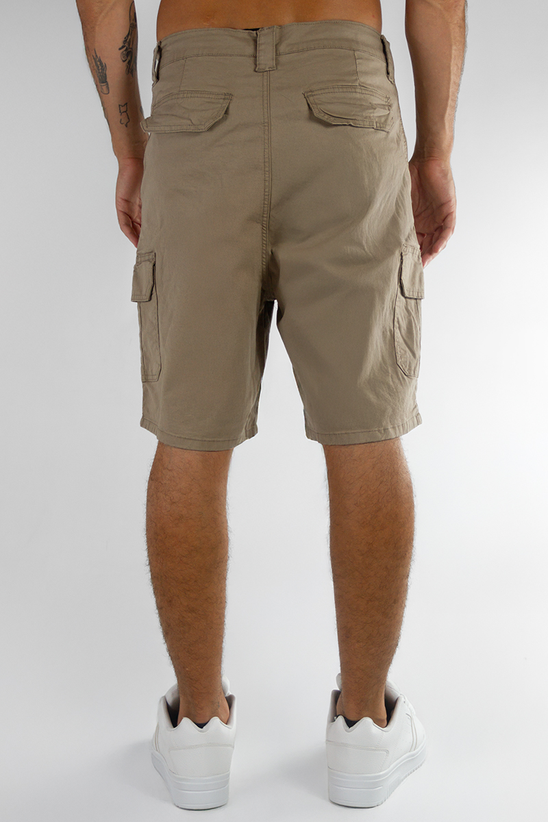 Bermuda Hombre Ocn Cargo Relaxed Beige