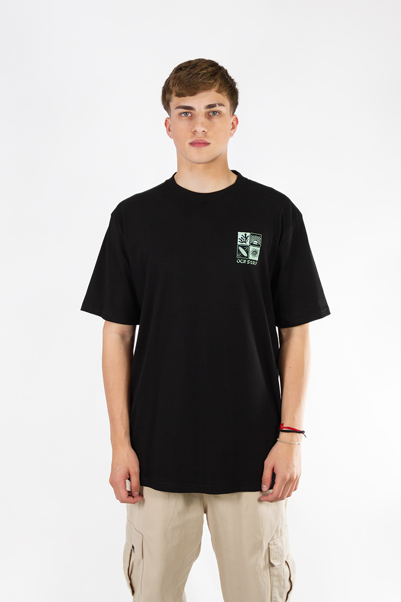 Remera Ocn hombre Original Regular Negro 7011J