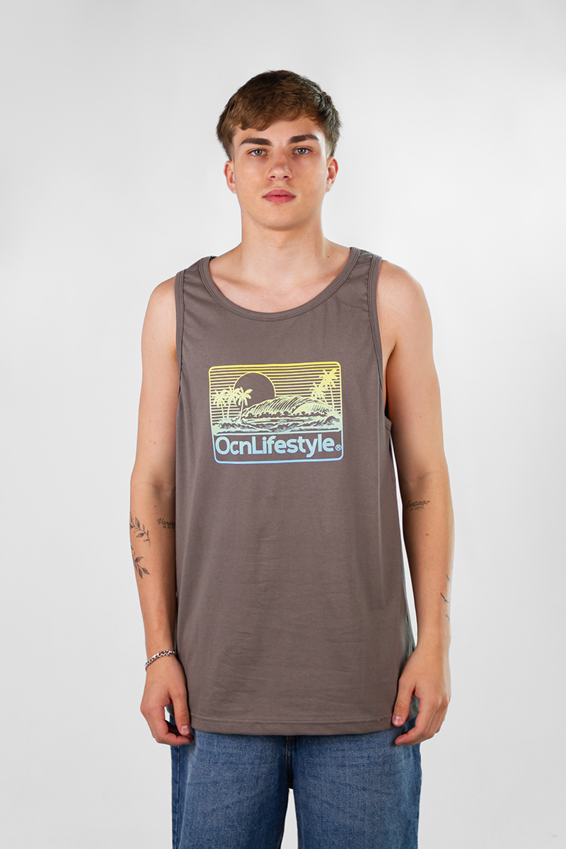 Musculosa Ocn Hombre Original Regular Gris 7F97E