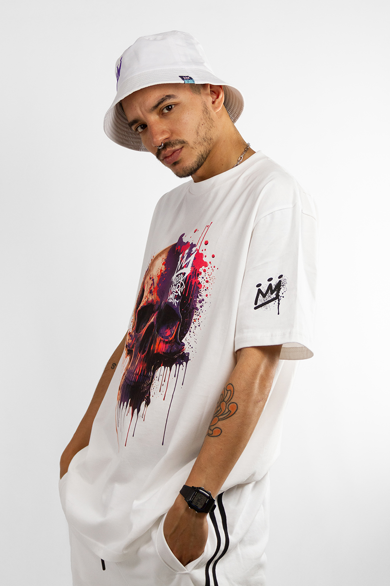 Remera King Off Art Shirt Relax Blanco(Z4)