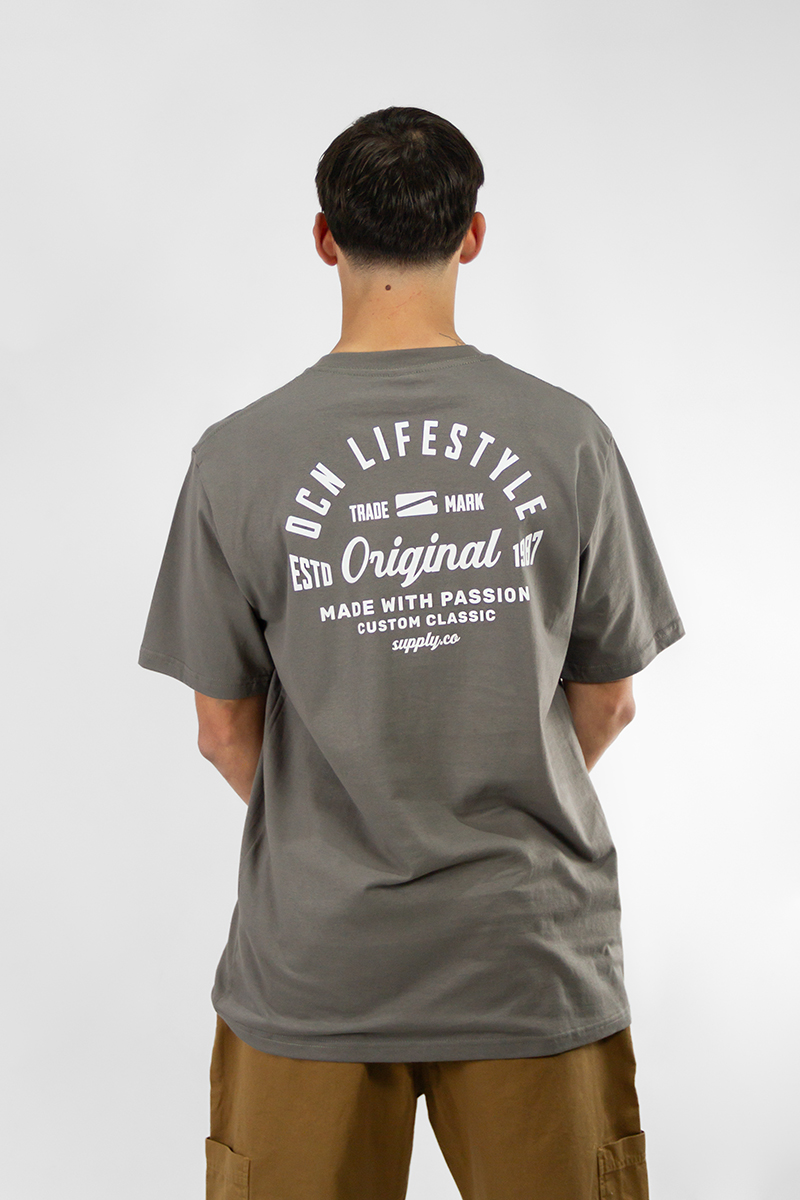 Remera Ocn Hombre Original Gris 7F9H7 REGULAR