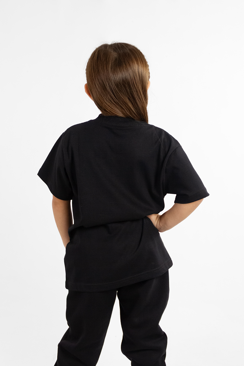 Remera Ocn Negro Kids Original 601M8