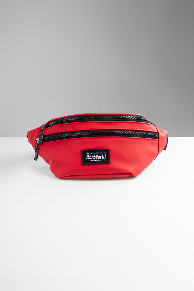Riñonera Ocn Check Rojo