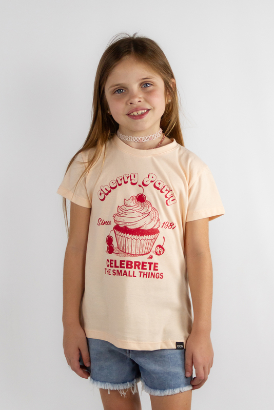 Remera Ocn Kids Alice Regular Rosa (Q0)