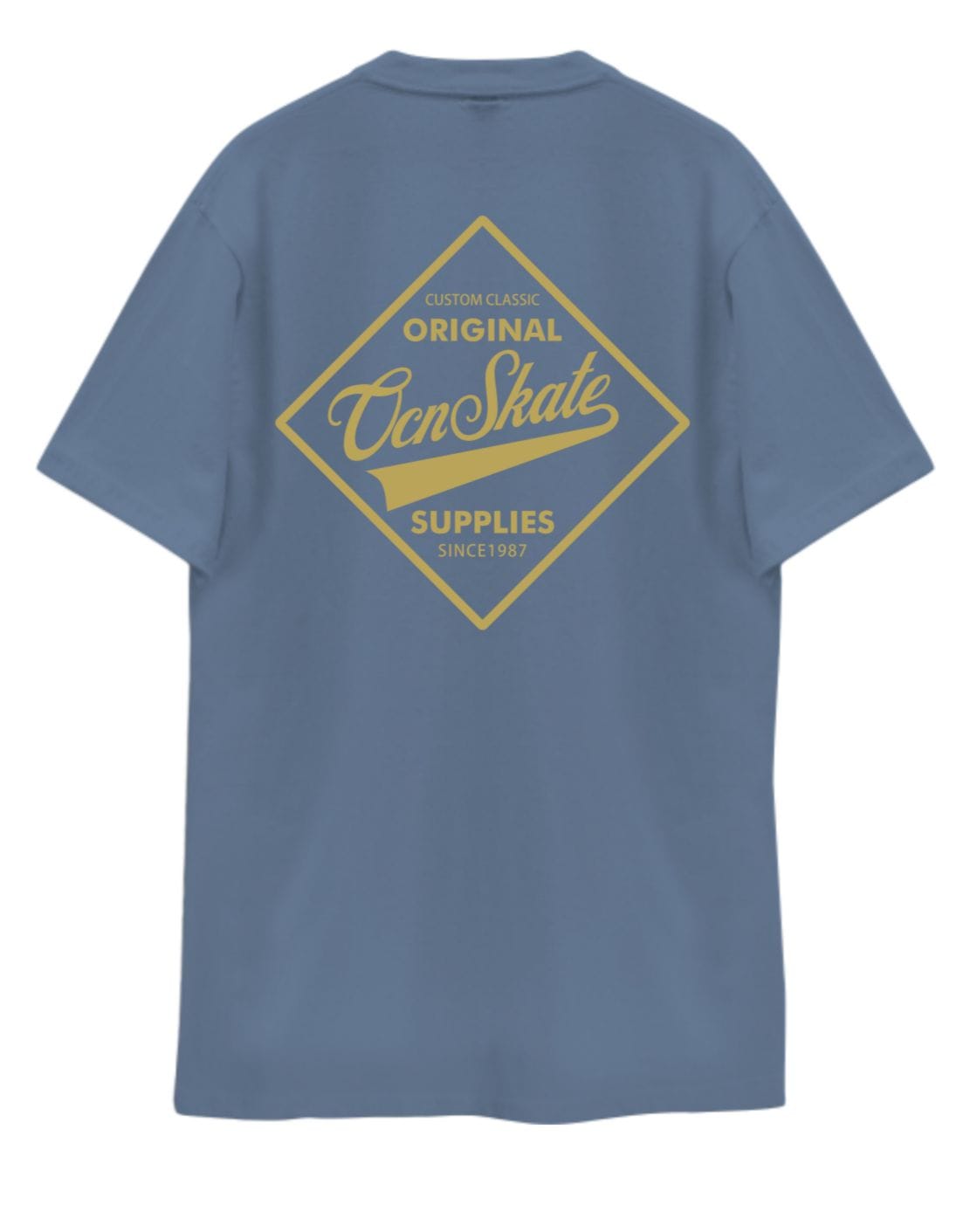 Remera Ocn Hombre Original Regular Plus Size / Talle Especial Azul 701V9