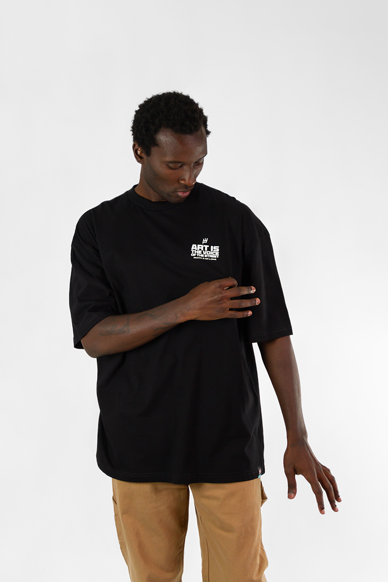 Remera King of Art Reclaim Negro