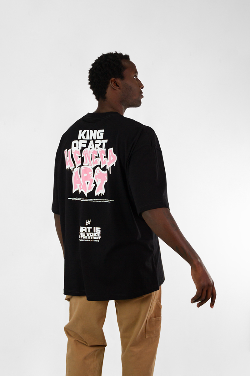 Remera King of Art Reclaim Negro