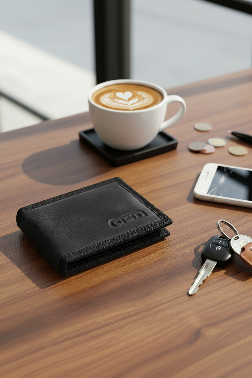 Billetera Ocn Relieve Negro