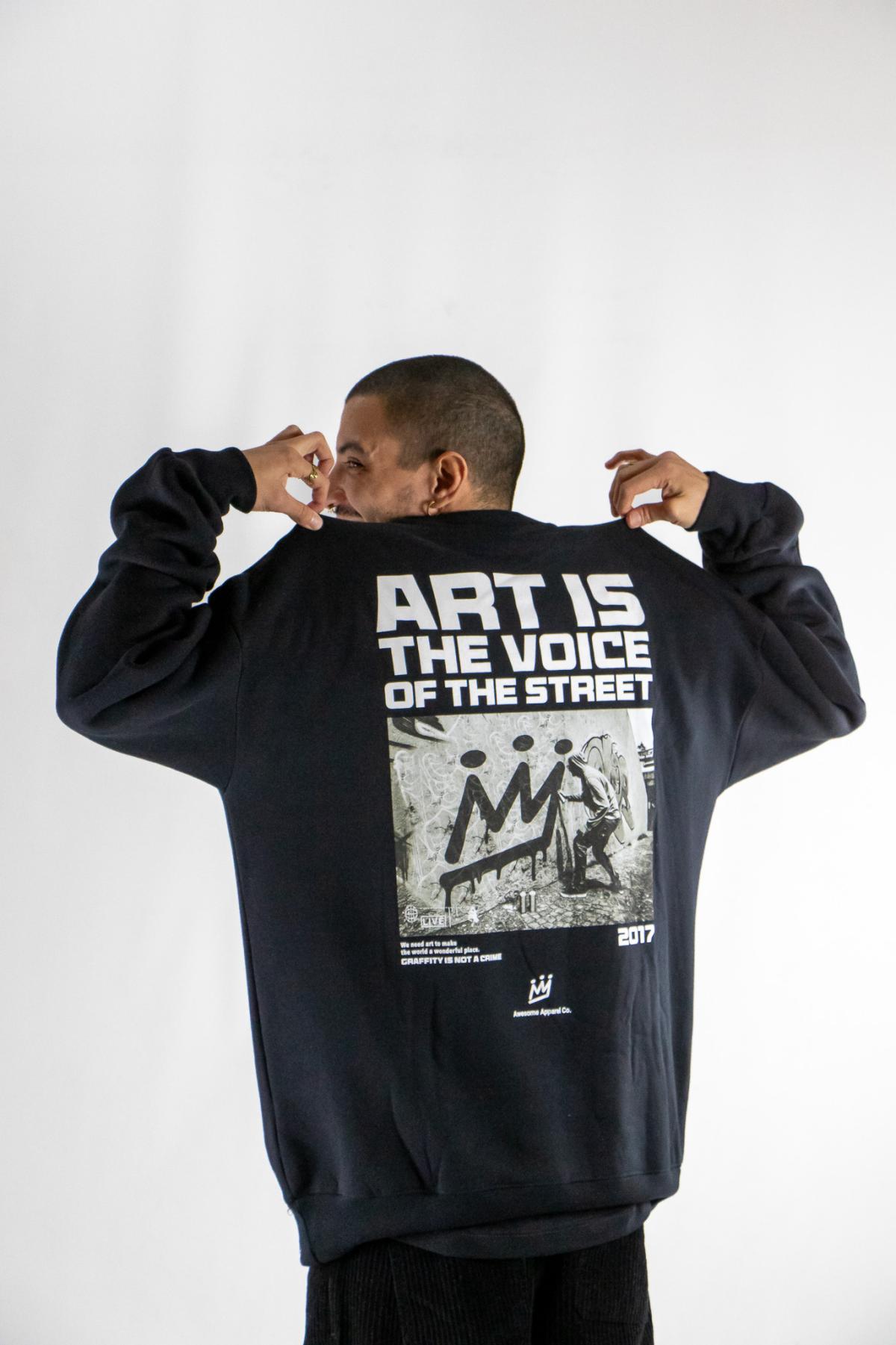 Buzo King Of Art Hombre Essential Negro 6012B