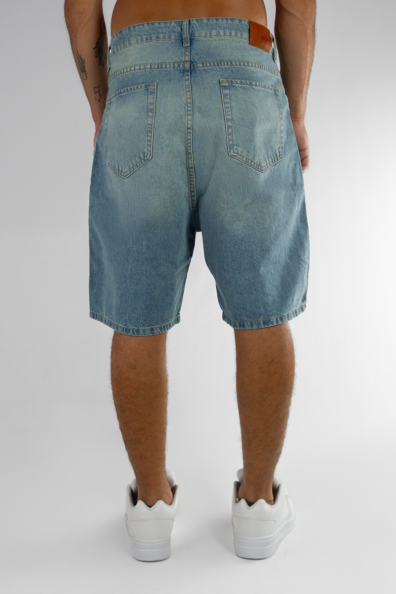 Bermuda Hombre Jean Ocn Oversize Celeste