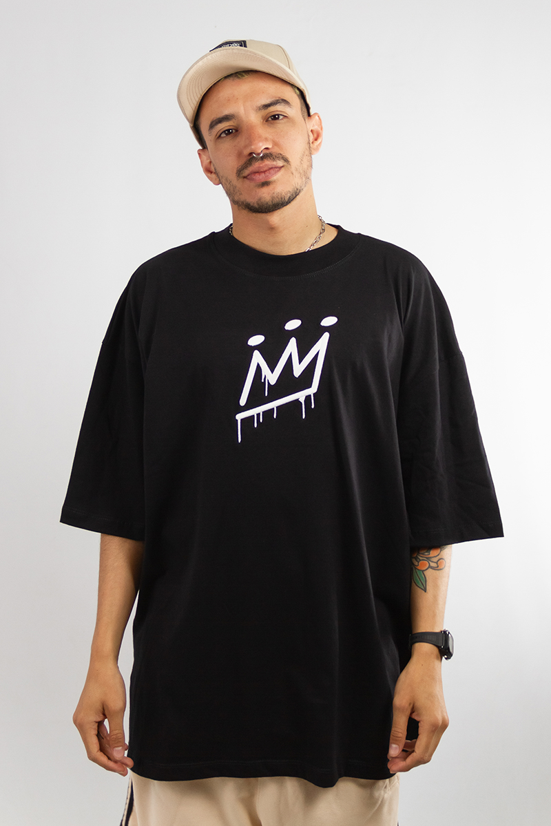 Remera King Of Art Oversize Negro
