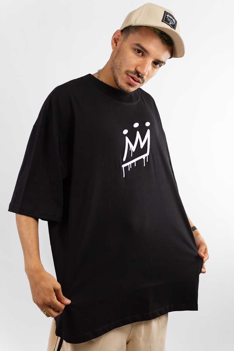 Remera King Of Art Oversize Negro