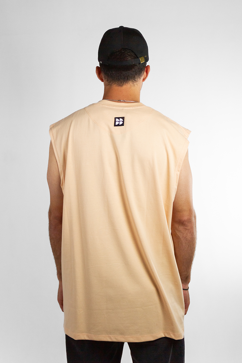 Musculosa Ocn Hombre  Mullet Oversize Beige