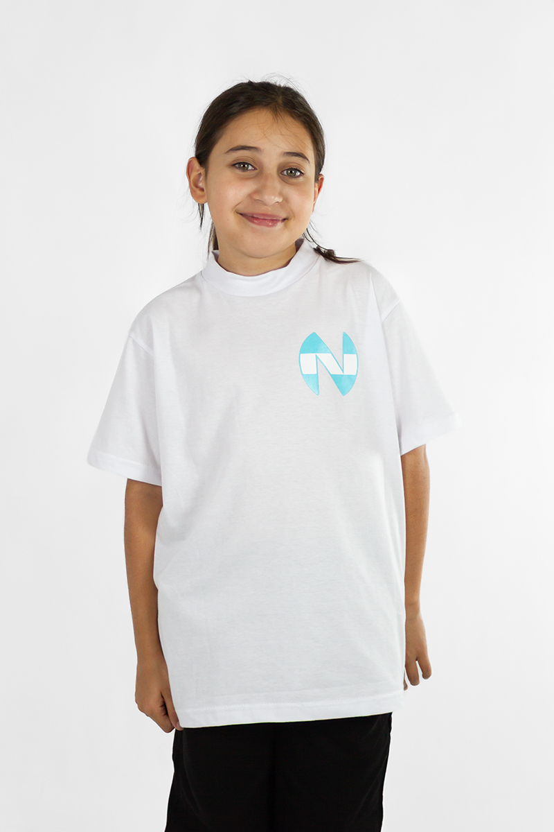 Remera Ocn Kids Tributo Oversize Blanco 702R3