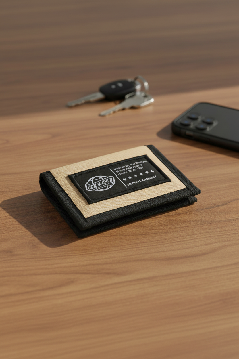 Billetera Ocn Cordura  Beige