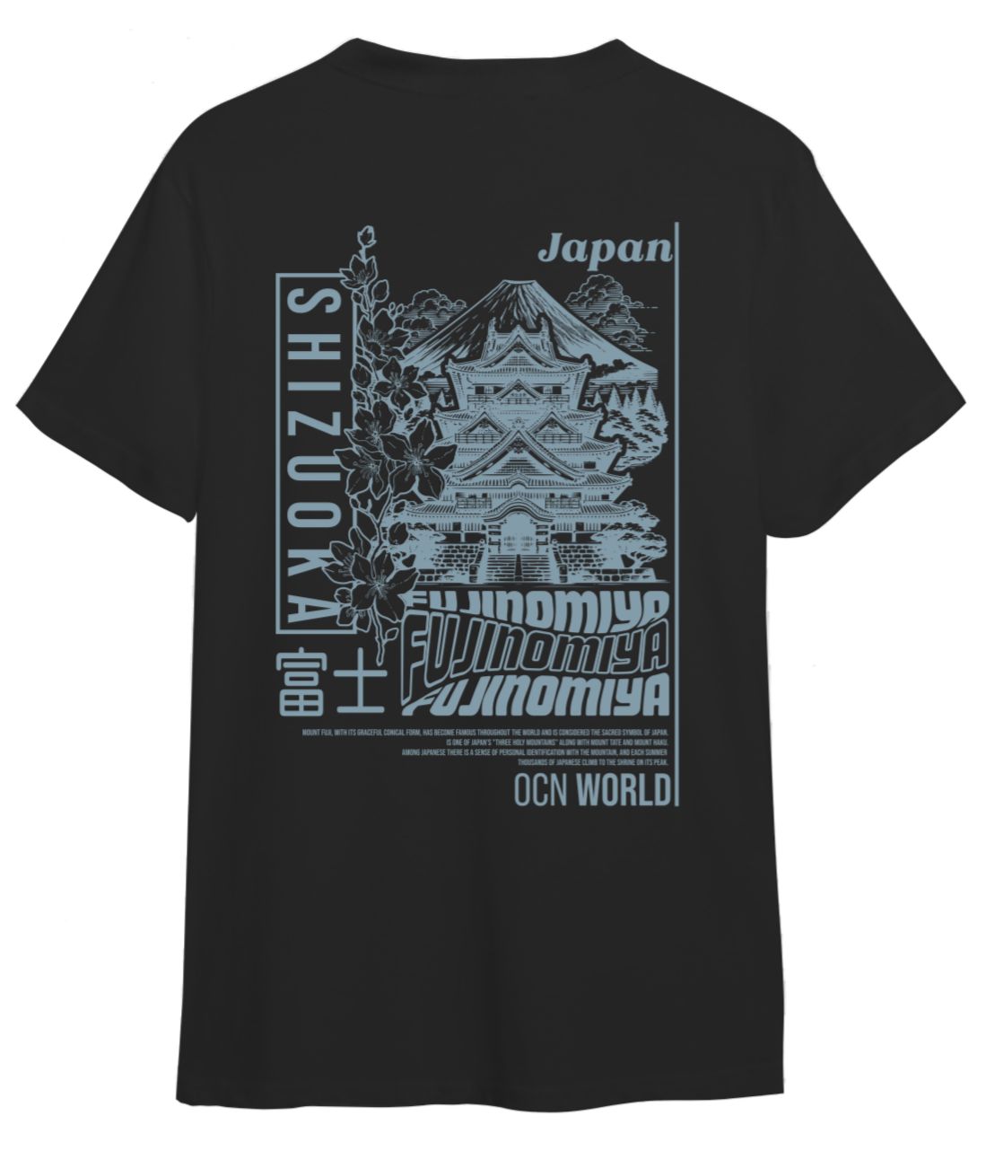 Remera Ocn Hombre Orian Relax Negro 701H9