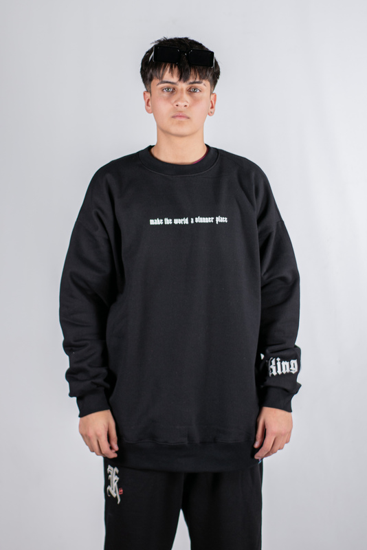 Buzo King Of Art Hombre  Essential Koa Negro x3