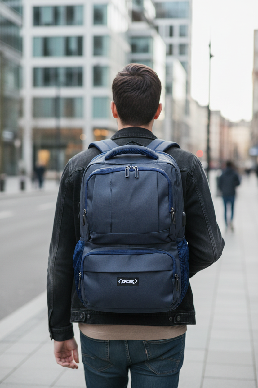 Mochila Ocn Dual Imp Azul