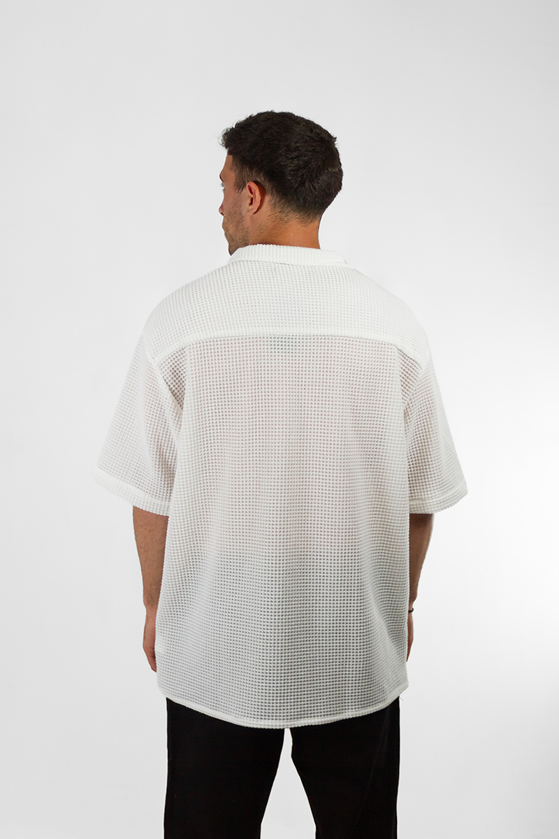 Camisa Ocn Hombre Sole Oversize Blanco 70200