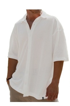 Camisa Ocn Hombre Sole Oversize Blanco 70200