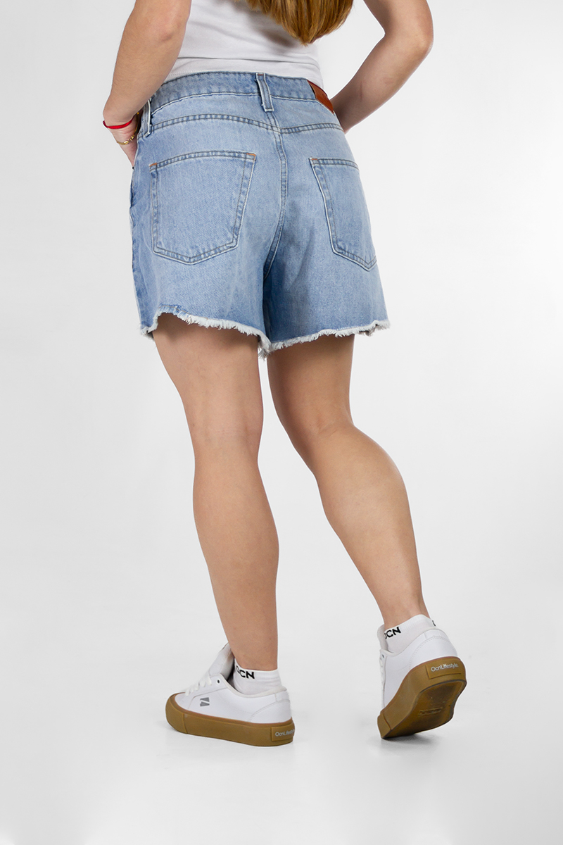 Short Ocn Mujer Relax Celeste 718