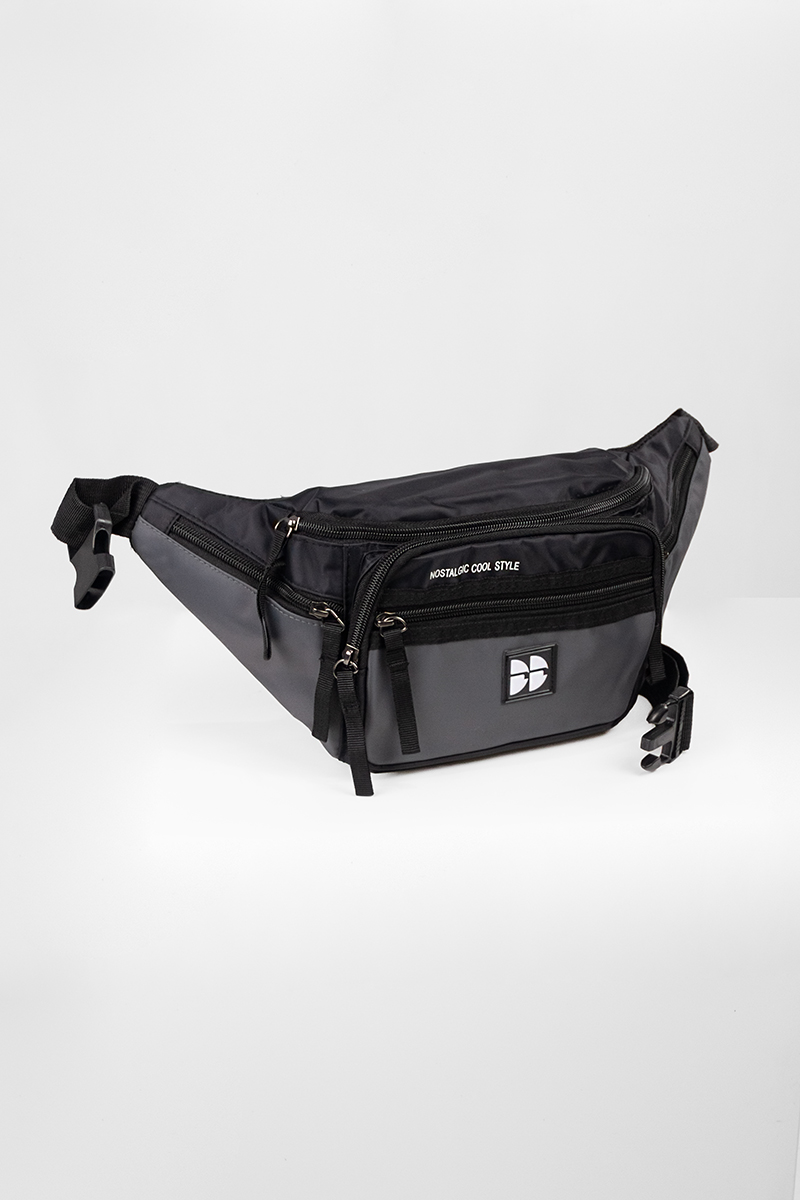 Riñonera Ocn Bora Imp  Gris/Negro 703