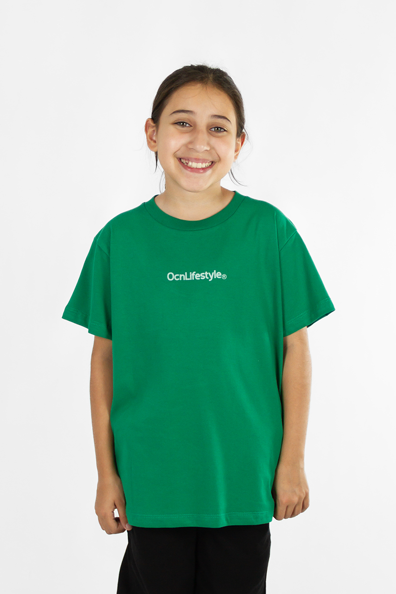 Remera Ocn Kids Premium Regular Verde 744P3