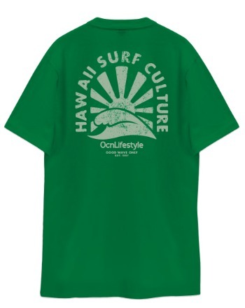 Remera Ocn Kids Premium Regular Verde 744P3