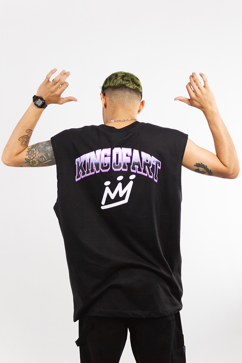 Musculosa King Of Art Mullet Oversize Negro (2A)