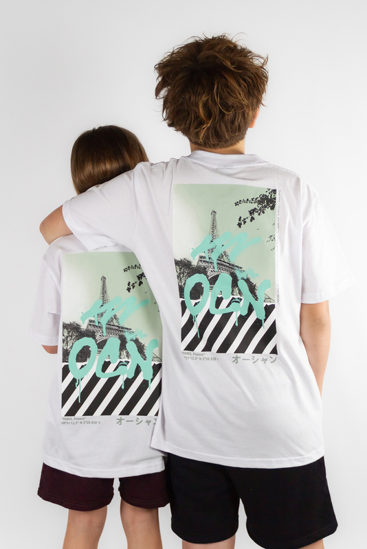 Remera Ocn Kids Vandals Oversize Blanco (T8)