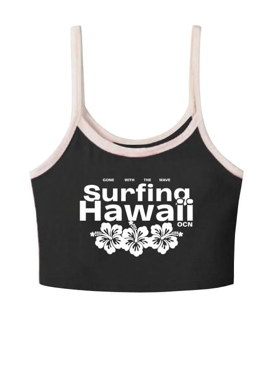 Musculosa/Top Ocn Mujer Terra Comb Crop Negro 701V4