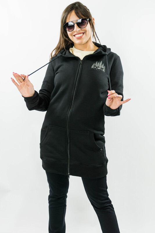 Campera Ocn Mujer Athletic Hood Oversize  Negro 198