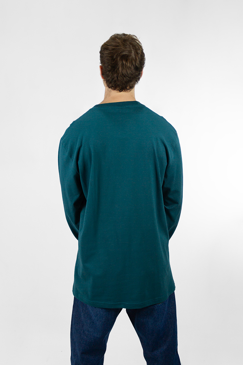 Remera Ocn Manga Larga Hombre Original Verde 611U7