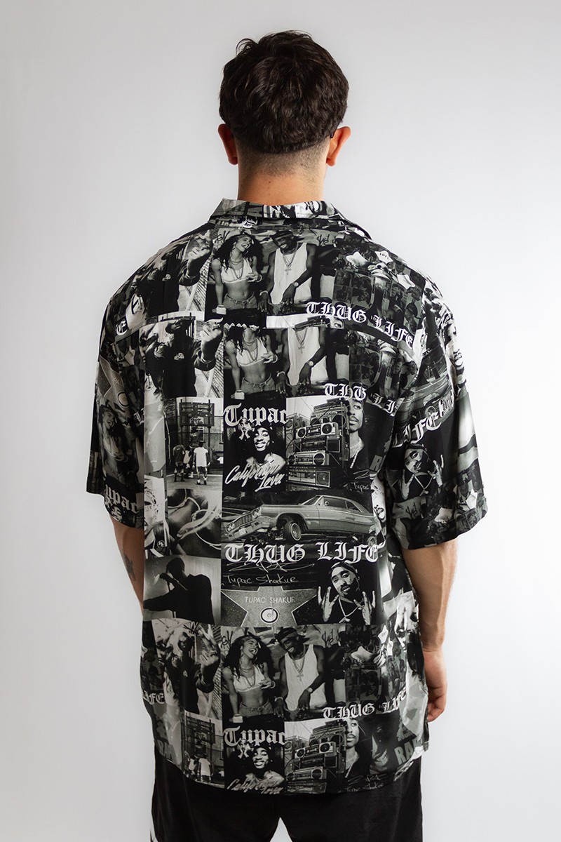 Camisa Ocn Hombre Tupac Relax Negro