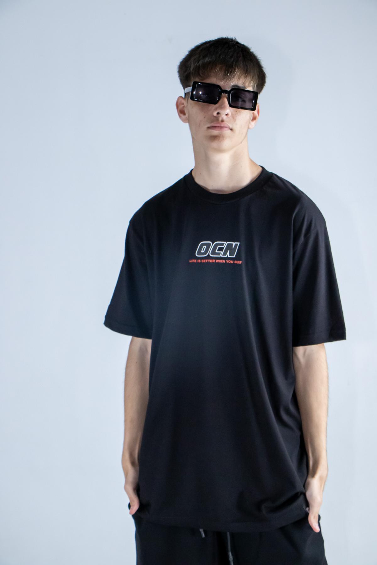 Remera Ocn Hombre Premium negro (K5)