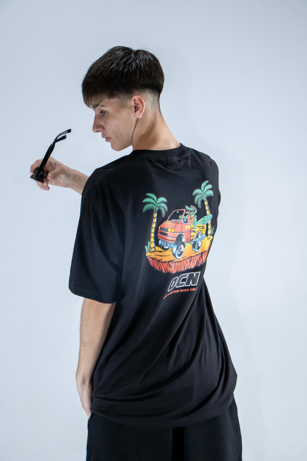 Remera Ocn Hombre Premium negro (K5)