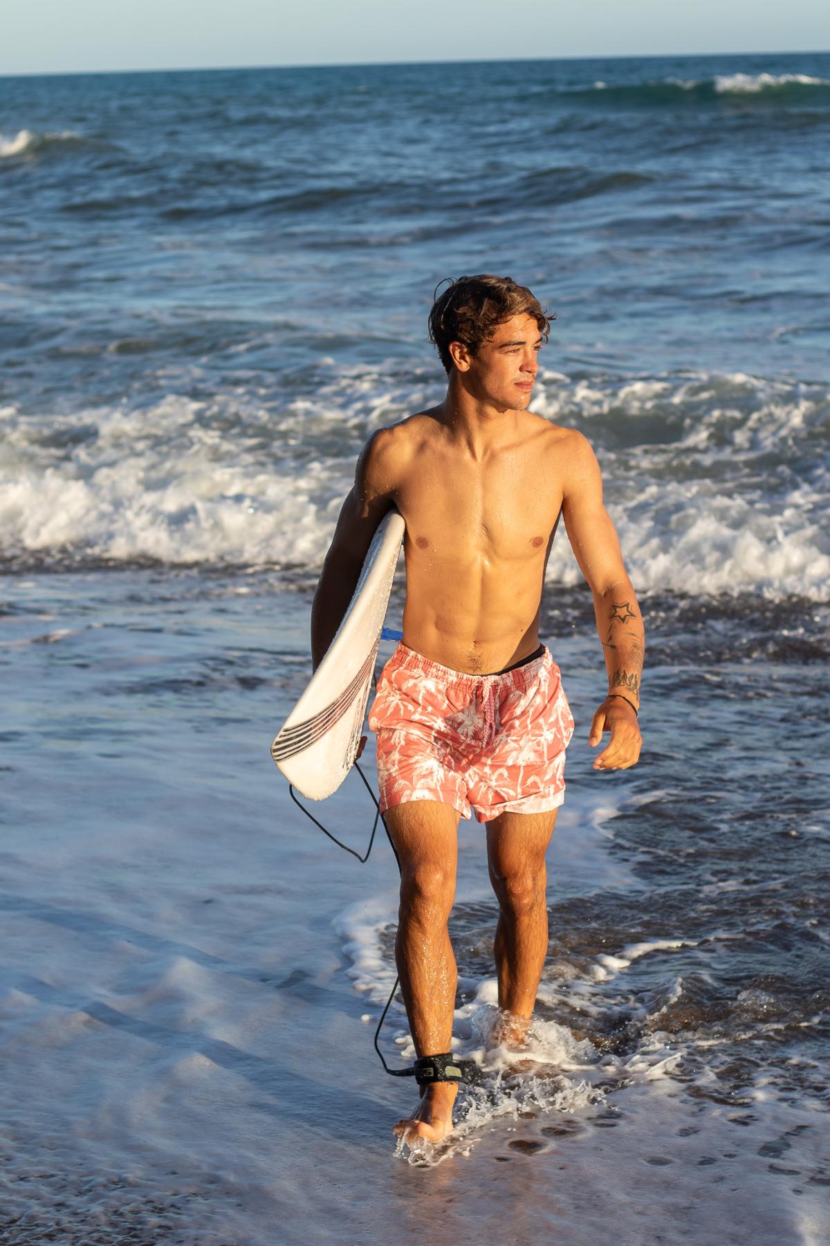 Short De Baño Ocn Hombre Pallets Imp  Rosa