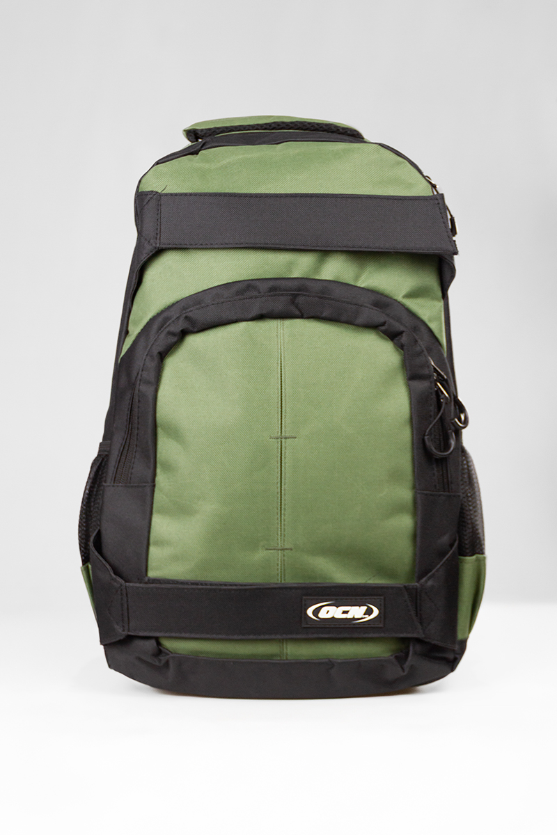 Mochila Ocn Porta Skate Verde