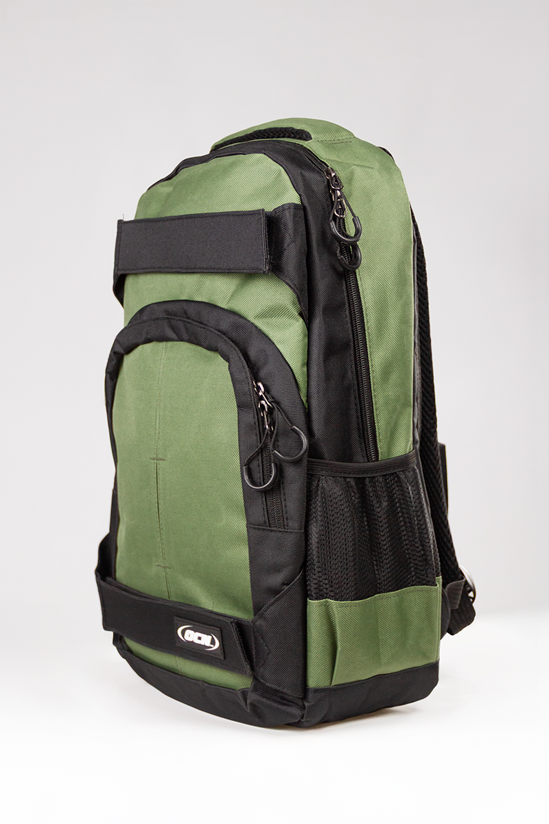 Mochila Ocn Porta Skate Verde